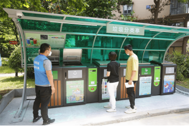 華展貓先生，湖北武漢智能垃圾分類項(xiàng)目，智能垃圾房廠家，垃圾分類亭