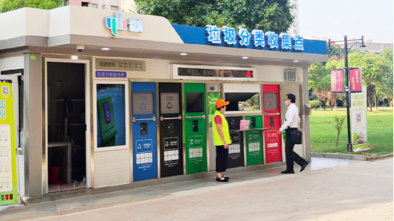 華展貓先生，垃圾分類運(yùn)營，社區(qū)垃圾分類房