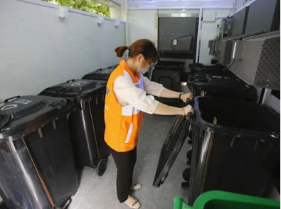 貓先生，智能垃圾分類設(shè)備，垃圾房廠家，定時(shí)定點(diǎn)垃圾收集點(diǎn)