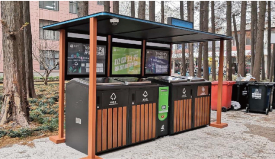 貓先生智能垃圾分類亭價(jià)格，定時(shí)定點(diǎn)垃圾收集點(diǎn) ，垃圾亭生產(chǎn)廠家